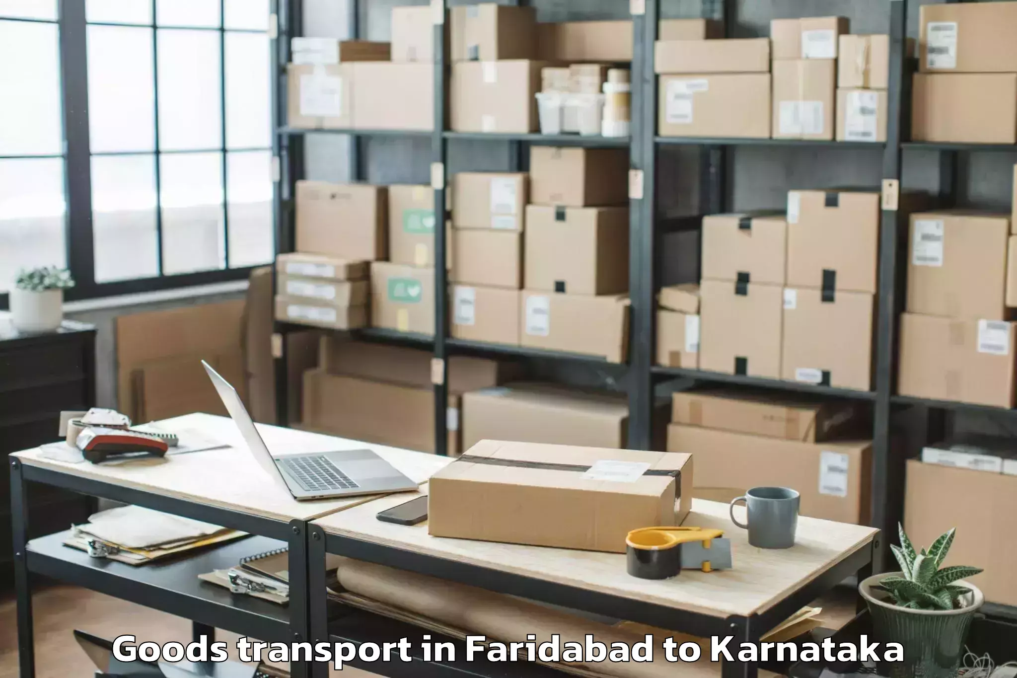 Easy Faridabad to Kerur Goods Transport Booking